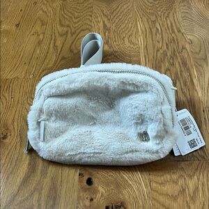 Lululemon Athletica White Furry Crossbody Bag